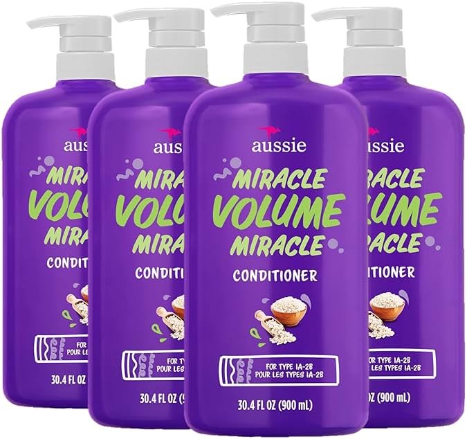 Aussie Miracle Volume Conditioner, Paraben-Free, Volumizing, 30.4 oz, 4-pack - Product Image