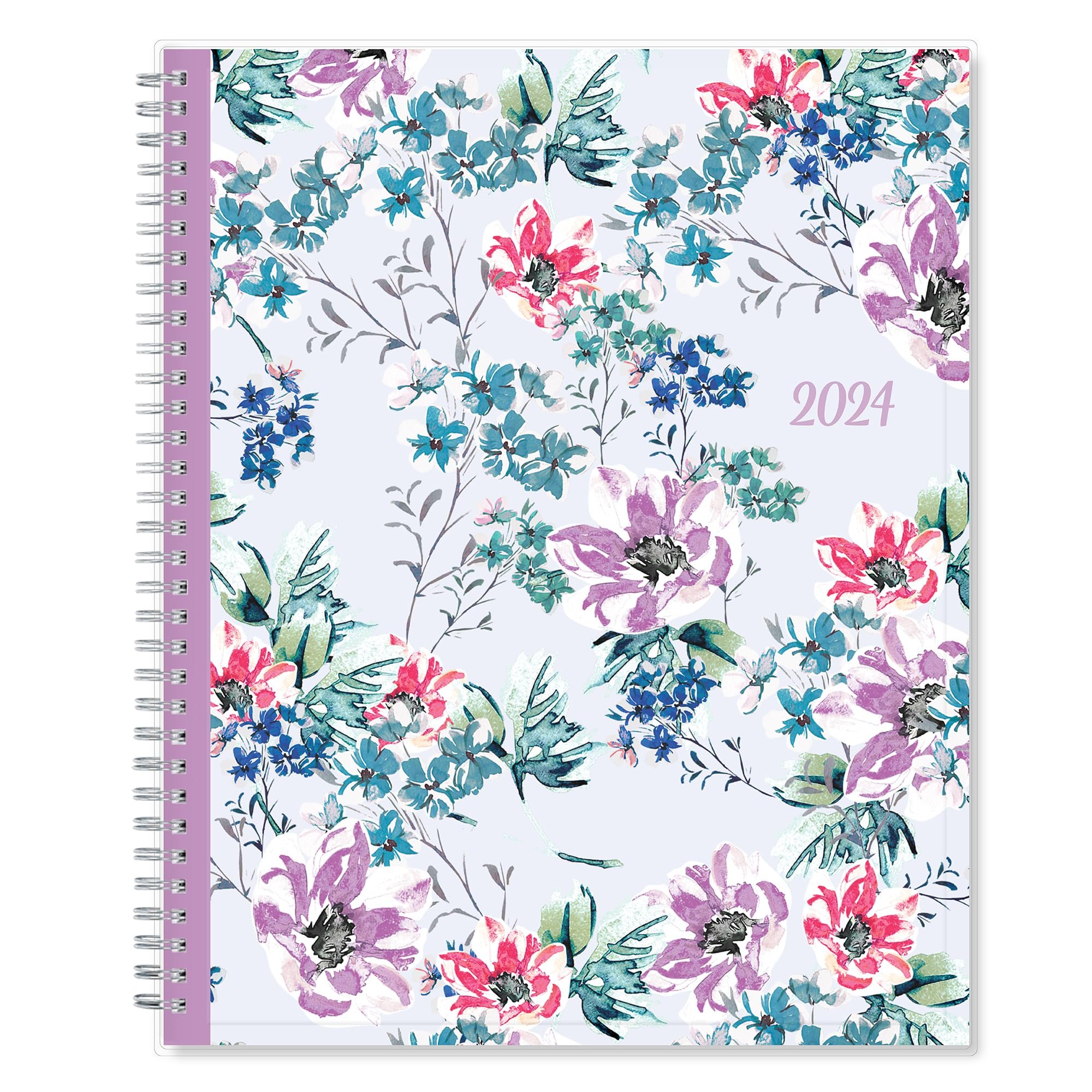 Blue Sky 2024 Weekly and Monthly Planner, January - December, 8.5" x 11", Clear Pocket Cover, Wirebound, Laila (137273-24) - Product Image