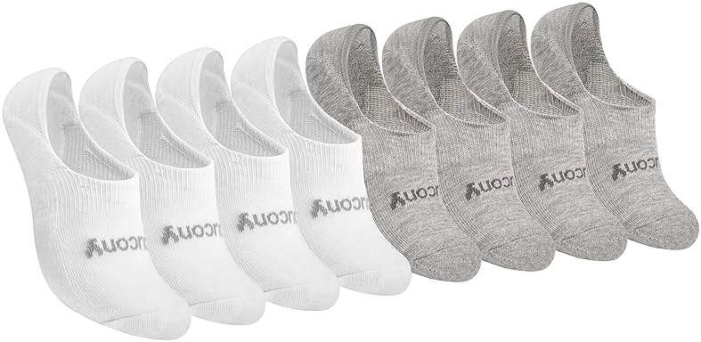 Saucony Women's No Show Cushioned Invisible Liner Socks (8, 16 Pairs) - Product Image