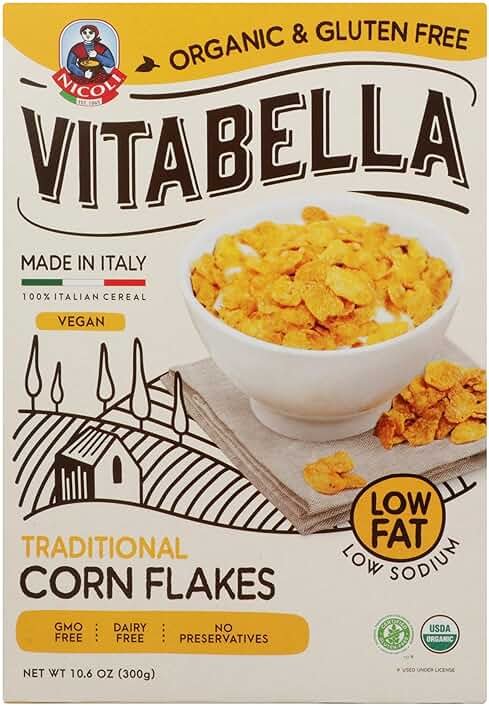Vitabella Organic Traditional Corn Flakes, 10.6 OZ - Product Image