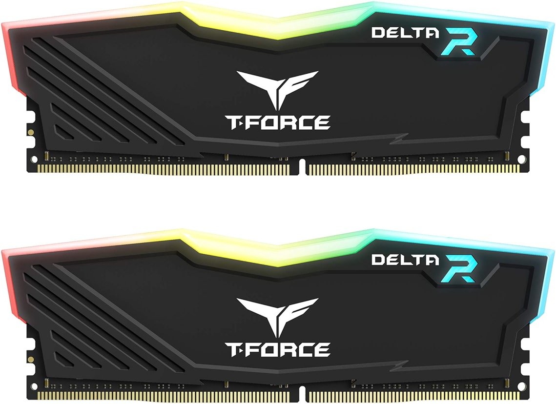TEAMGROUP T-Force Delta RGB DDR4 16GB (2x8GB) 3200MHz (PC4-25600) CL16 Desktop Memory Module ram Black - TF3D416G3200HC16CDC01 - Product Image