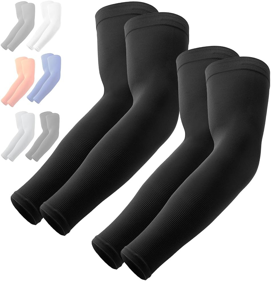OutdoorEssentials UV Sun Sleeves for Men & Women, Cooling Arm Sleeves UPF 50+ | Golf, Tattoo Cover Up, Sun Protection - Product Image