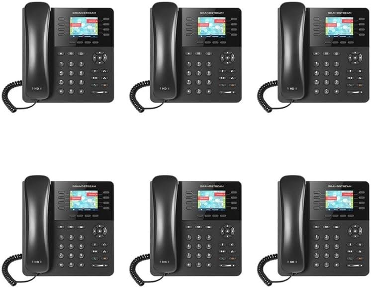 Grandstream GXP2135 6-Pack IP Phone Enterprise High Performance 8lines with 4 SIP Accounts, HD Audio - Product Image
