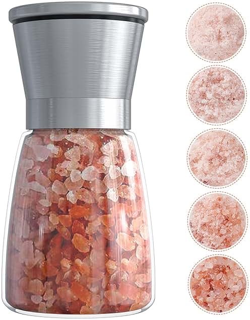 Ebaco Original Stainless Steel Salt or Pepper Grinder - Top Spice Mill with Ceramic Blades, Brushed Stainless Steel and Adjustable Coarseness By Pepper Grinder （Single Package） - Product Image