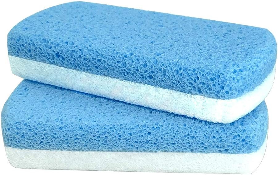 Maryton Glass Pumice Stone for Feet, Callus Remover and Foot Scrubber & Pedicure Exfoliator Tool Pack of 2 - Product Image