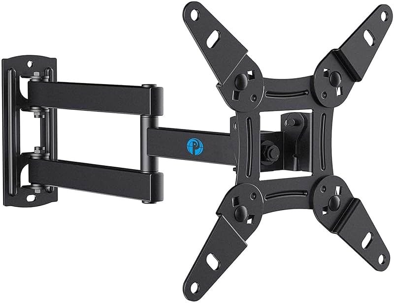 Pipishell Full Motion TV Wall Mount for Echo Show 21/15 and 13-43 Inch Flat Curved Screen TVs & Monitors, Max VESA 200x200mm up to 44lbs, TV Mount Wall Bracket with Rotation Swivel Tilt Extension - Product Image