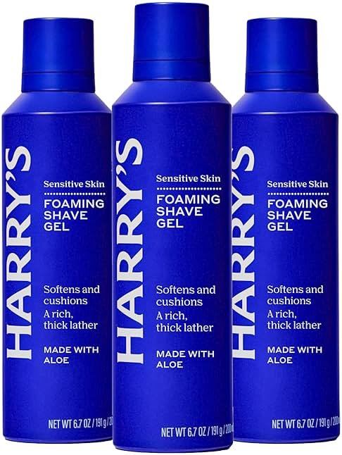 Harry's Foaming Shave Gel for Men with Aloe - (3 Pack) 6.7oz - Soothes and Cushions Skin for Shaving - Safe For Sensitive Skin - Product Image