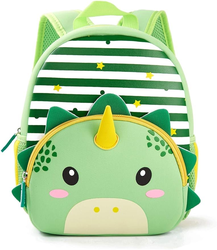 KK CRAFTS Preschool Backpack Toddler Neoprene Animal Schoolbag Lunch backpack for Kids Boys Girls(Dinosaur) - Product Image