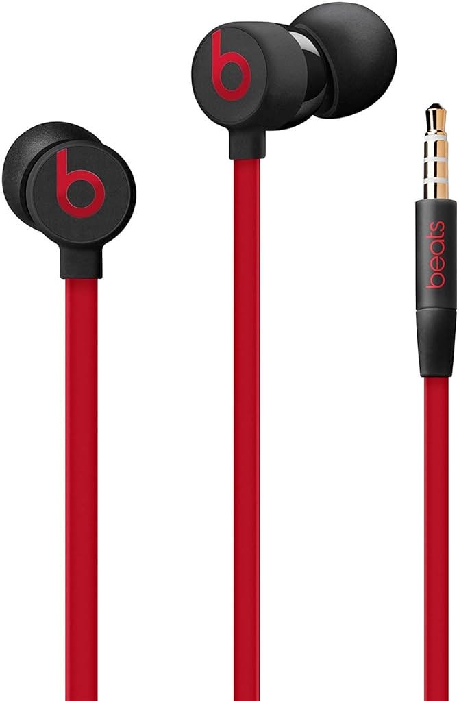 Beats By Dr. Dre UrBeats3 Wired In-Ear Headphones w/ 3.5mm Plug - Black / Red (Renewed) - Product Image
