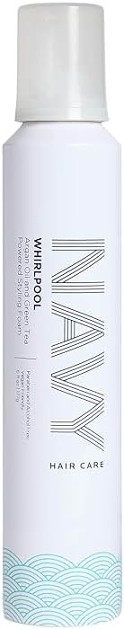 NAVY Hair Care Whirlpool Styling Foam for Curly Hair | Made with Argan Oil and Green Tea for Frizz Control | 6 oz - Product Image