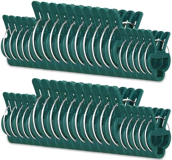 Yinghezu 40 Pcs Plant Support Clips,Flower and Vine,Garden Tomato Plant Support Clips for Supporting Stems,Vines Grow Upright Climbing,Tool for Straightening,Tomato Cage,Trellis. 2 Sizes in one Pack - Product Image