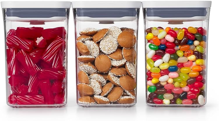OXO Good Grips 3-PC Small Square Short POP Container Set - Product Image