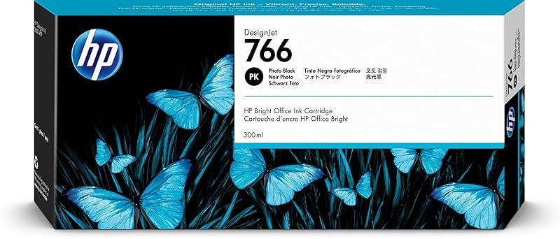 HP 766 Photo Black Inkjet Cartridge for Designjet XL 3600 Refill No - Product Image