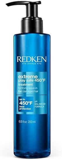 Redken Extreme Play Safe Heat Protection and Damage Repair Treatment For All Hair Types - Helps Reduce The Appearance of Split Ends With Tourmaline - Product Image