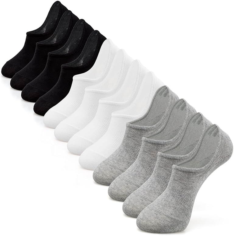 IDEGG No Show Socks Women & Men Low Cut Ankle Short Anti-slid Athletic Running Casual Invisible Liner Socks - Product Image