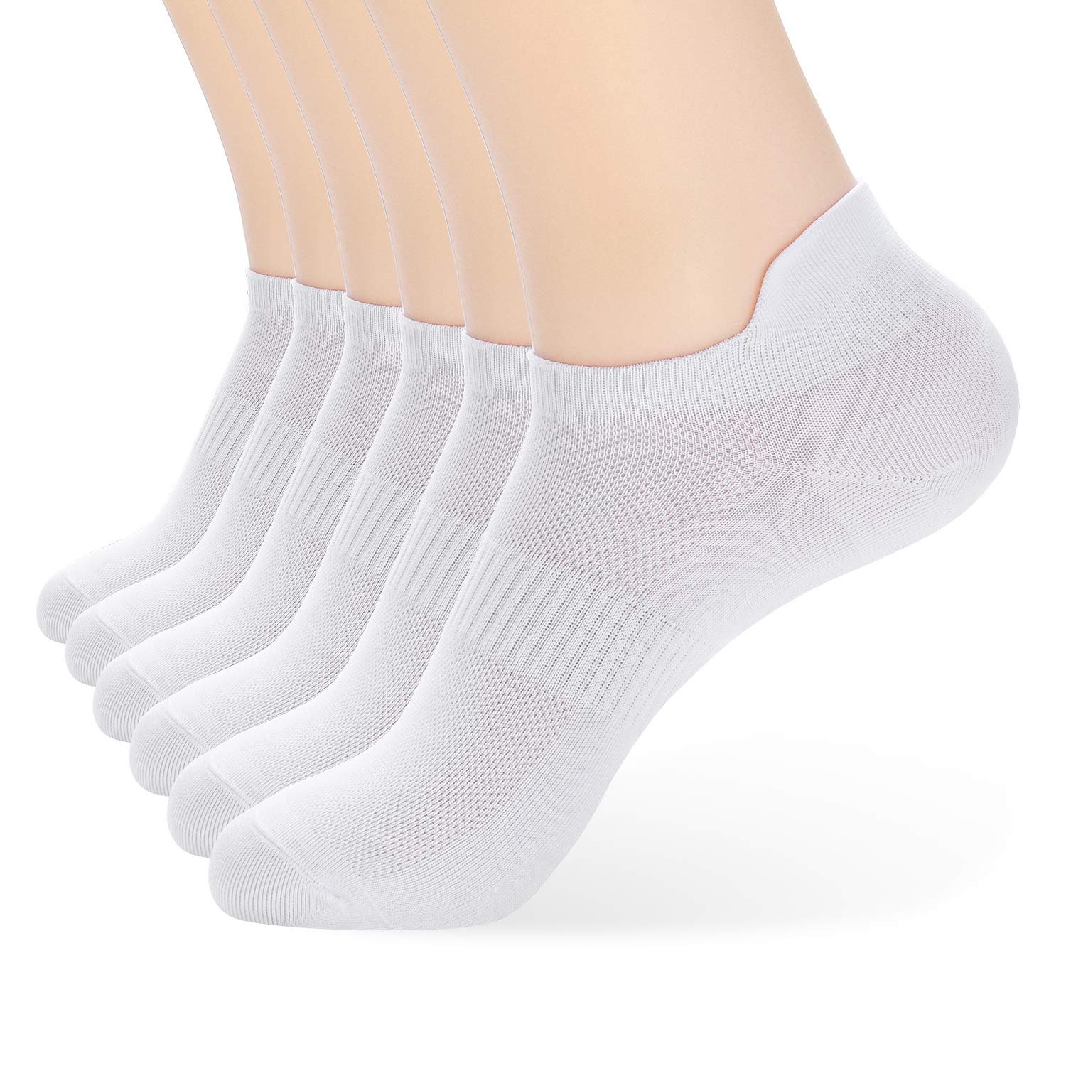 ATBITER Ankle Socks Womens and Men Thin Athletic Running Low Cut No Show Socks With Heel Tab 6-12 Pairs - Product Image
