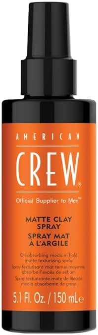 American Crew Matte Clay Spray For Men, Texturizing Spray with Matte Finish, Adds Texture, Volume & Thickness, 5.1 oz - Product Image