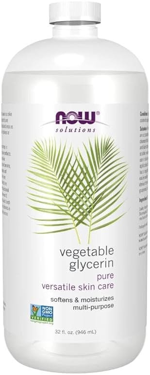 NOW Foods Solutions, Vegetable Glycerin, 100% Pure, Versatile Skin Care, Softening and Moisturizing, 32-Ounce - Product Image