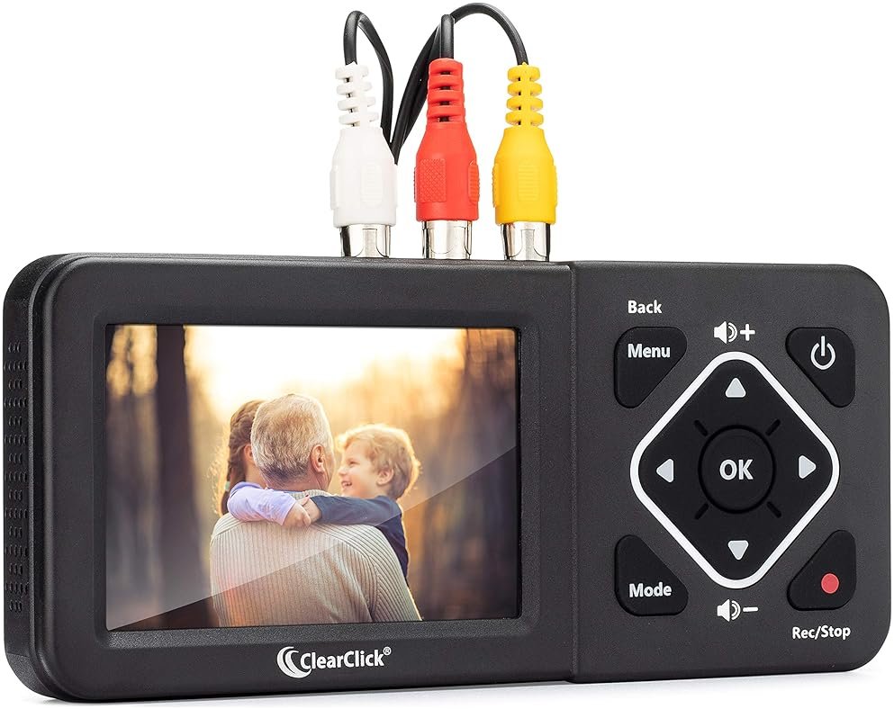 ClearClick Video to Digital Converter 2.0 (Second Generation) - Record Video from VCR's, VHS Tapes, AV, RCA, Hi8, Camcorder, DVD, Gaming Systems [Requires Working VCR/Camcorder & Tapes] - Product Image