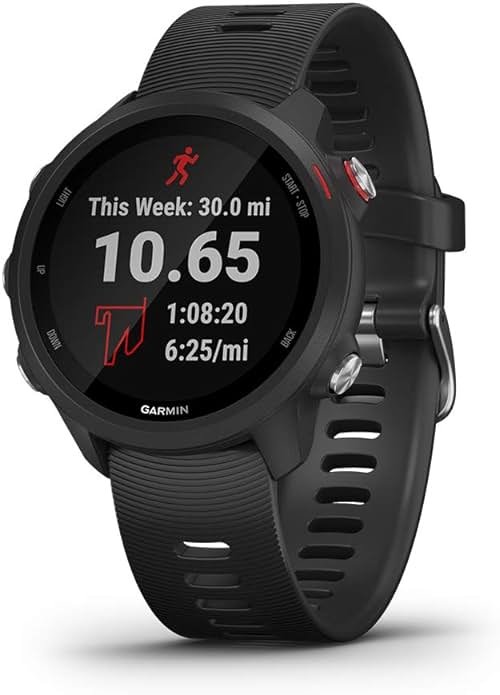 Garmin Forerunner 245 Music, GPS Running Smartwatch with Music and Advanced Dynamics, Black (Renewed) - Product Image