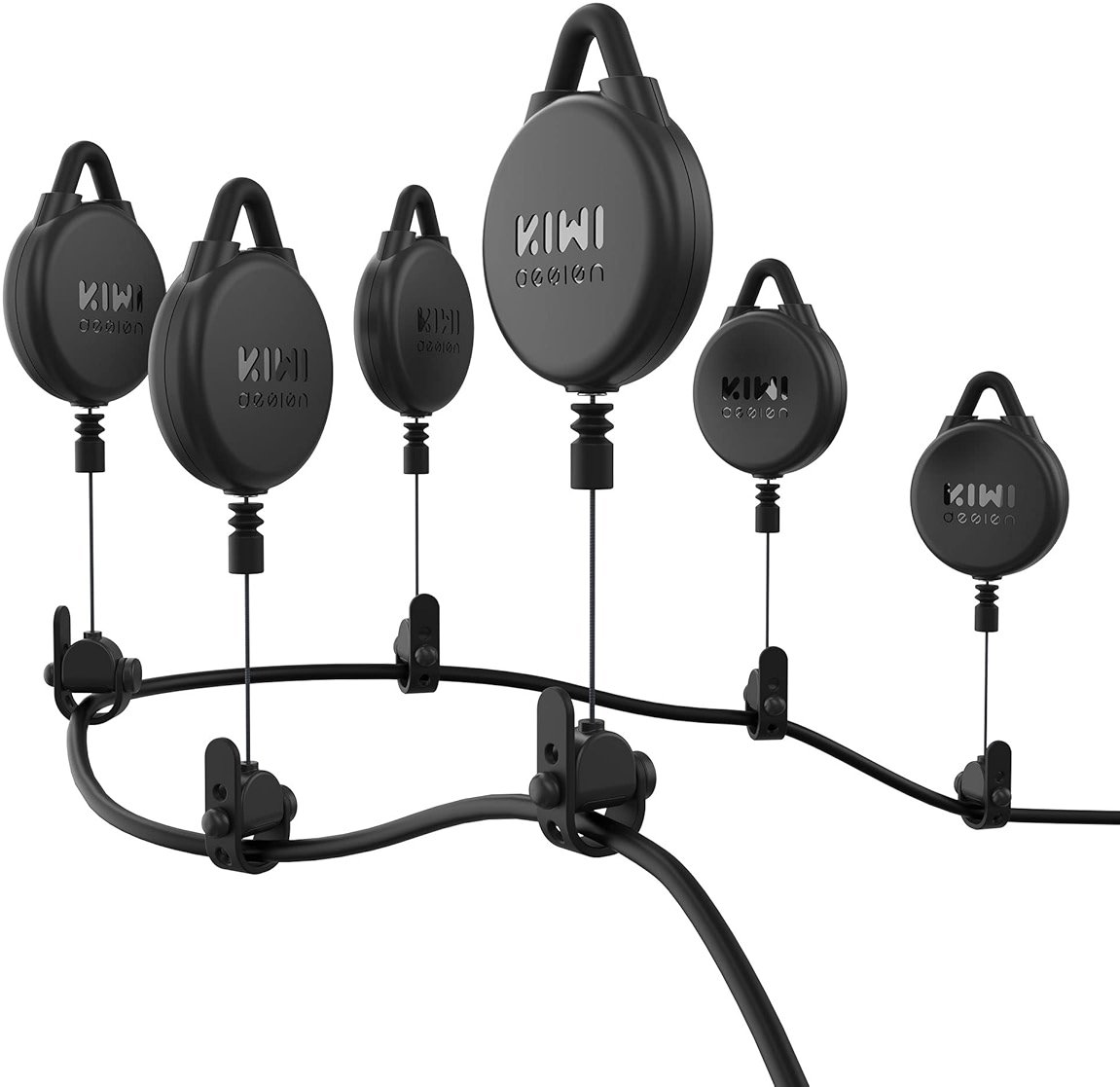 KIWI design VR Cable Management, 6 Packs VR Pulley System Compatible with Quest 3S/3/2/1/Pico/PSVR/PSVR2 - Product Image