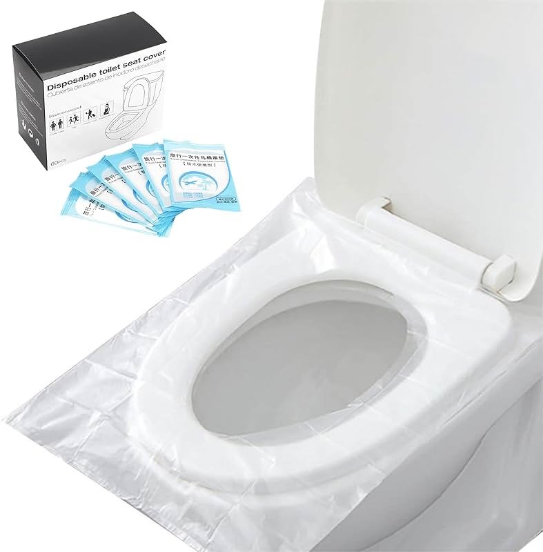 Toilet Seat Covers Disposable 60 pack for Travel Toilet Seat Cover Friendly Packing for Kids Potty Training and Adult - Product Image