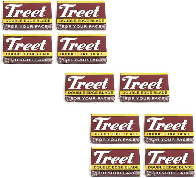 AAProTools 100 Treet Carbon Steel "The Black Beauty" Double Edge Safety Razor Blades - Product Image