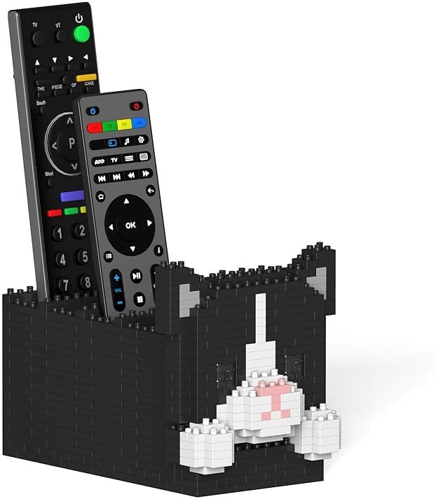 JEKCA Tuxedo Cat Remote Control Rack 01S | Cat Plastic Building Blocks | Stationary | Age 14+ - Product Image