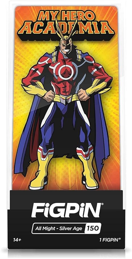 FiGPiN My Hero Academia: All Might - Collectible Pin with Premium Display Case - Not Machine Specific - Product Image