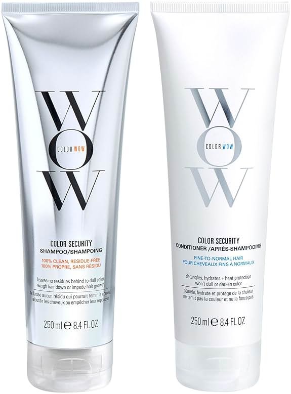 COLOR WOW Dream Clean Duo - 100% clean, sulfate-free COLOR SECURITY SHAMPOO and weightless COLOR SECURITY CONDITIONER| Achieve Super Glossy, Hydrated Hair - Product Image