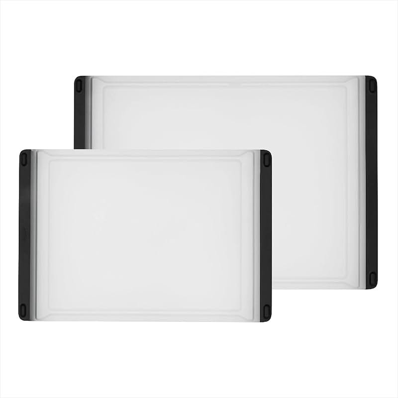 OXO Good Grips 2-Piece Cutting Board Set, Cutting Boards for Kitchen Prep, Non-Porous Double-Sided Design, Dishwasher-Safe, Durable Kitchen Essentials - Product Image