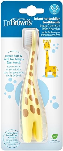 Dr. Brown's Infant-to-Toddler Toothbrush, Giraffe - Product Image