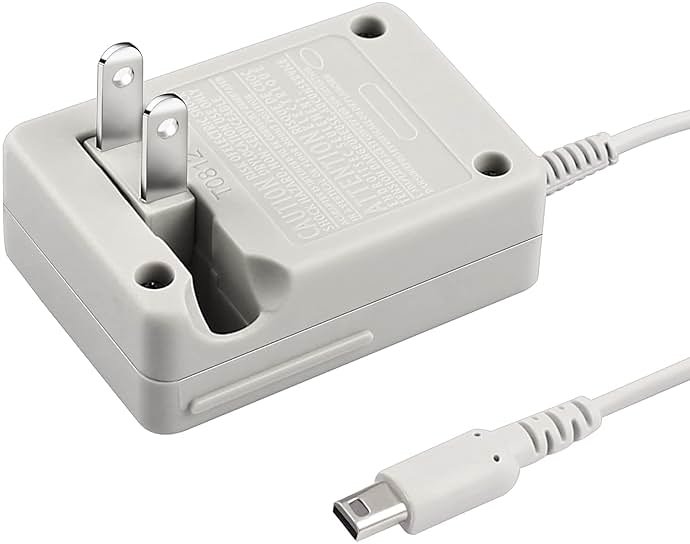 Xahpower 3DS Charger, AC Adapter for Nintendo 3DS/ 3DS XL/NEW 3DS/NEW 3DS XL/2DS/2DS XL/NEW 2DS/NEW 2DS XL/DSi/DSi XL, Wall Travel Charger Power Cord Charging Cable 100-240V - Product Image