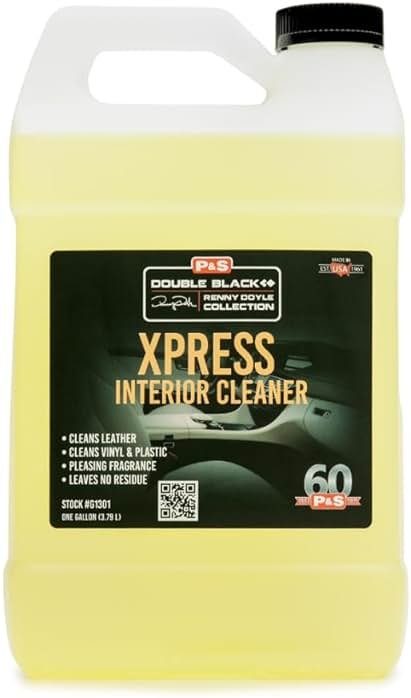 P & S PROFESSIONAL DETAIL PRODUCTS Xpress Interior Cleaner – Safe for Leather, Vinyl, Plastic & More, Removes Dirt, Grease & Oil, No Residue, Fresh Scent, No Dilution Needed - 1 Gallon - Product Image