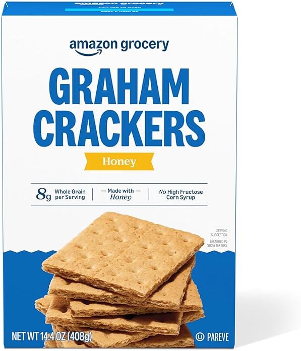 Amazon Grocery, Honey Graham Crackers, 14.4 Oz - Product Image