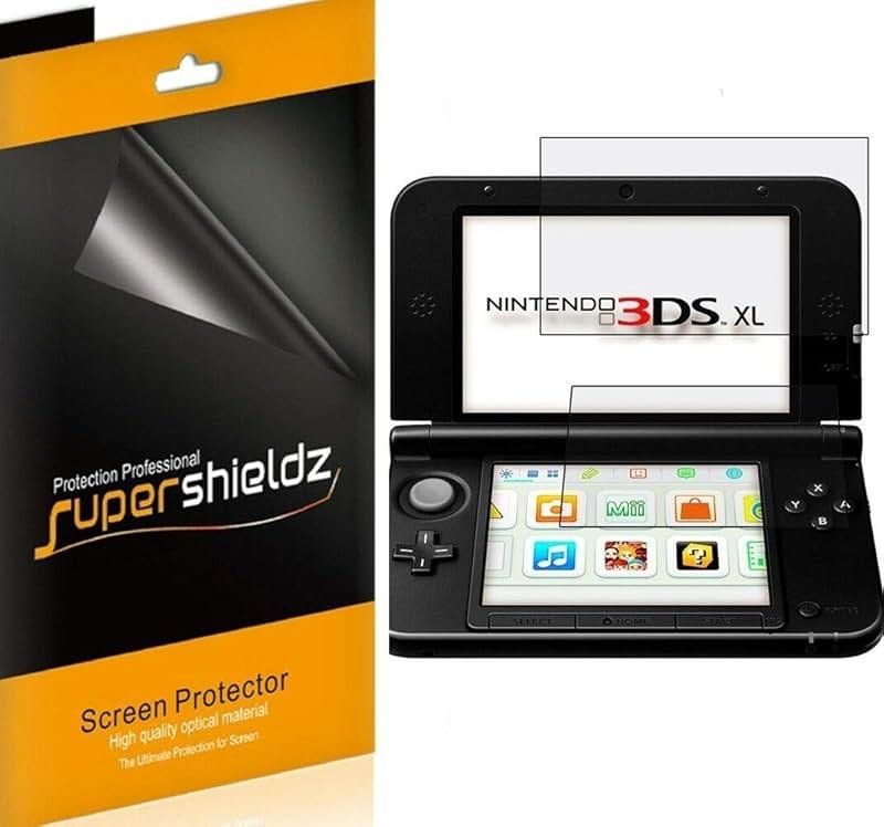 Supershieldz (3 Pack) Designed for Nintendo 3DS XL Screen Protector, 0.23mm High Definition Clear Shield (PET) - Product Image