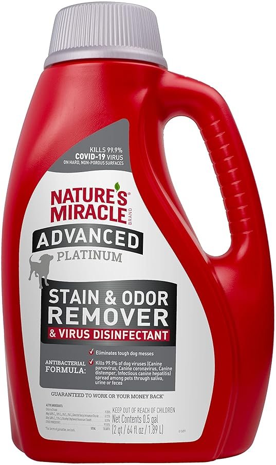 Nature's Miracle Advanced Platinum Stain & Odor Remover & Virus Disinfectant 64 Oz - Product Image