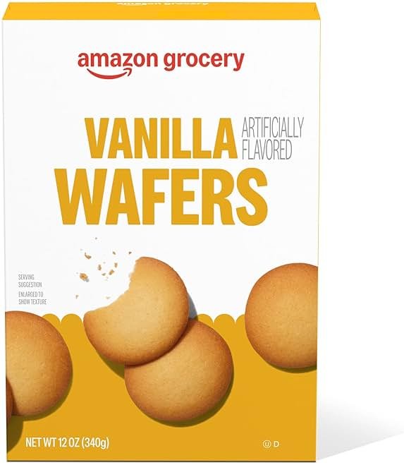 Amazon Grocery, Vanilla Wafers, 12 Oz - Product Image