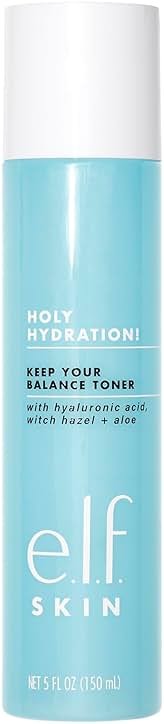 e.l.f. SKIN Keep Your Balance Toner, Gentle, Refreshing, Removes Makeup & Impurities, Hydrates, Cleanses, Soothes, Infused with Hyaluronic Acid, Witch Hazel and Aloe, 5.07 Fl Oz - Product Image