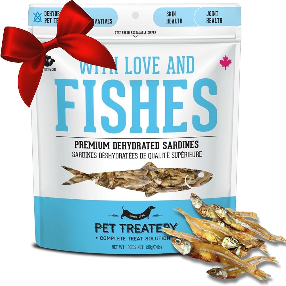 The Granville Island Pet Treatery Sardines for Dogs & Sardines for Cats (7.4 oz, Pack of 1) - Dehydrated Single Ingredient Dog Treats - All Natural Treats, Grain Free – Dog Training Treats - Product Image