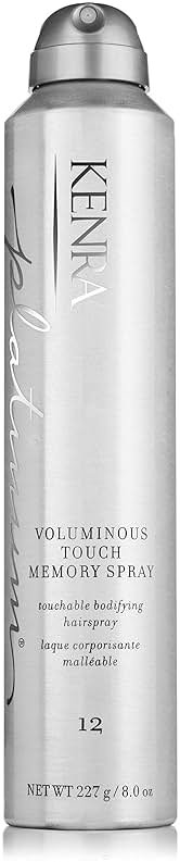 Kenra Platinum Voluminous Touch Memory Spray 12 | Bodifying, Fullness Hairspray | Lasting Sytle Memory for 96 Hours | Soft, Touchable Volume | All Hair Types - Product Image