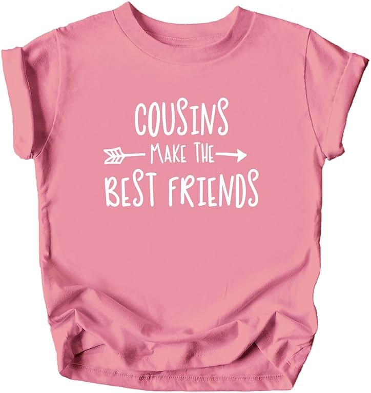 Cousins Make The Best Friend T-Shirt for Baby and Toddler Girls Fun Family Outfits - Product Image