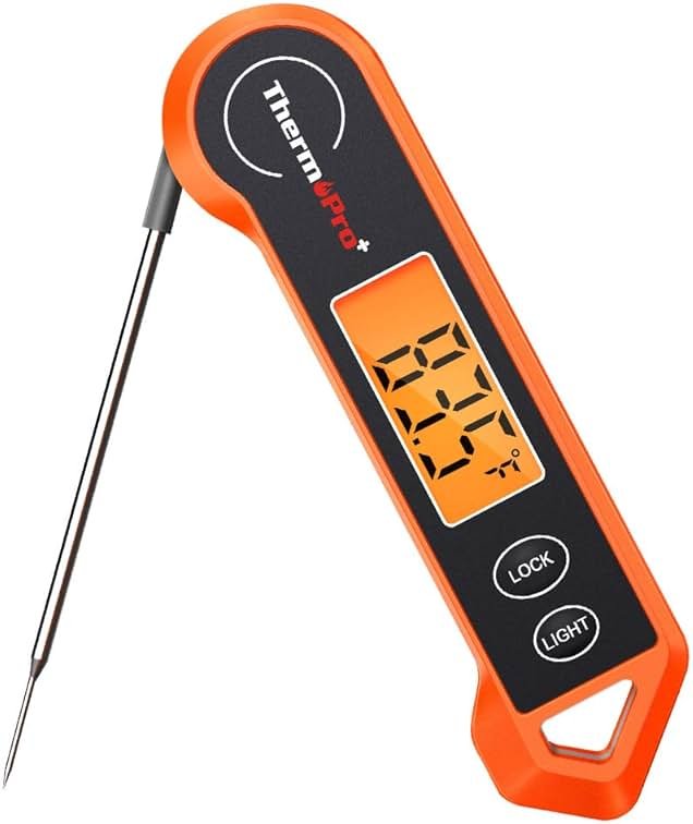 TempPro TP19H Digital Meat Thermometer for Cooking, 1 Sec Instant Read Food Thermometer with Motion-Sensing Wake for BBQ Grill Oil Fry Candy for Fathers Day Gift for Dad Men (Previously ThermoPro) - Product Image