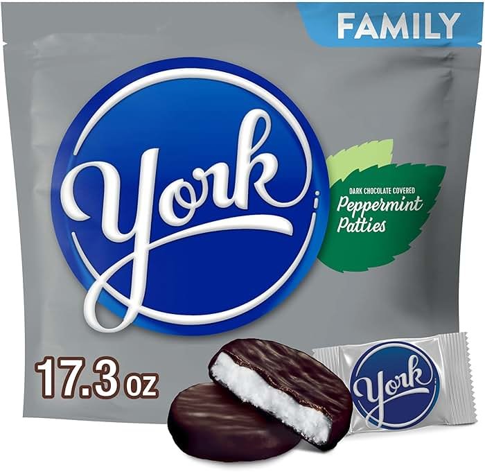 YORK Dark Chocolate Peppermint Patties, Candy Family Pack, 17.3 oz - Product Image