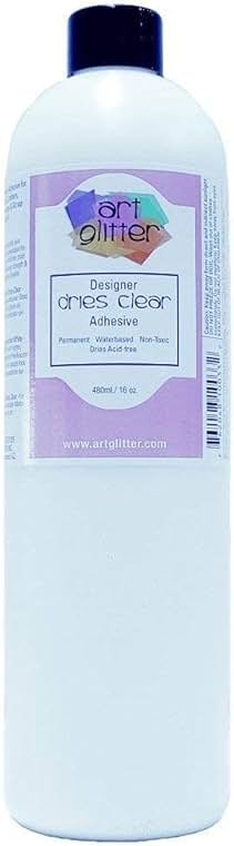 Art Institute Glitter Dries Clear Adhesive Glue 16 Ounce (Flat Cap) Refill Bottle, … - Product Image