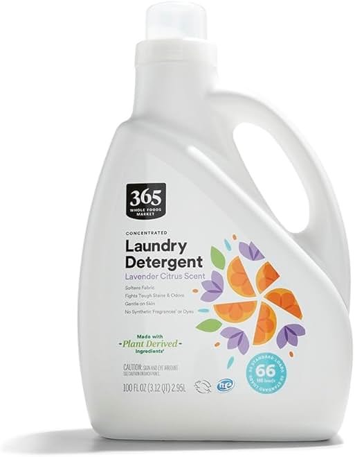365 by Whole Foods Market, Concentrated Laundry Detergent, Lavender Citrus Scent, 66 HE Loads, 100 Fl Oz - Product Image