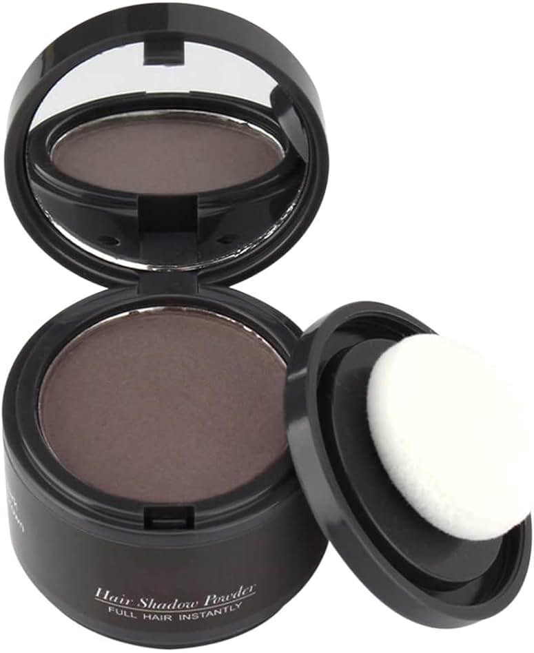 gowwim Hairline Powder(Dark Brown) Hair Root Dye, Instantly Hair Color Shadow Cover Gray Hair Root, Hair Touch-Up, Thin Hair Powder 4 g - Product Image