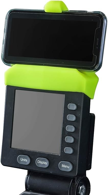 Phone Holder Made for PM5 Monitors of Concept 2 Rower, SkiErg and BikeErg - Silicone Smartphone Cradle Compatible with Concept 2 Rowing Machine. Ideal Rower Accessories - Product Image