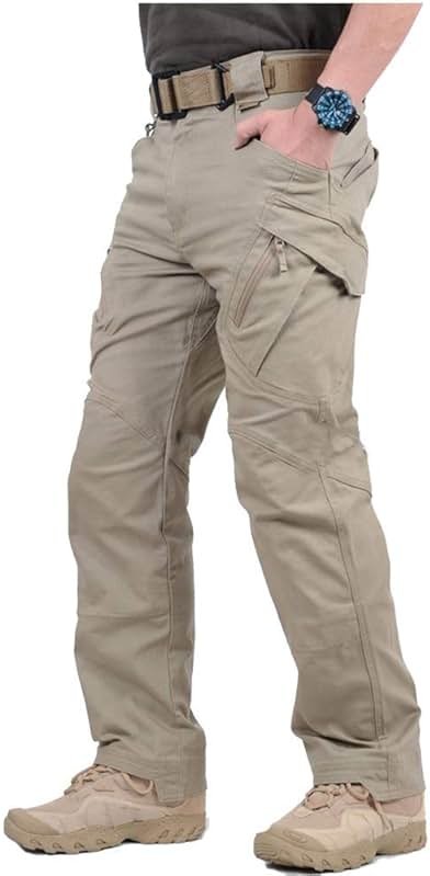 CARWORNIC Gear Men's Hiking Tactical Pants Lightweight Cotton Outdoor Military Combat Cargo Trousers - Product Image
