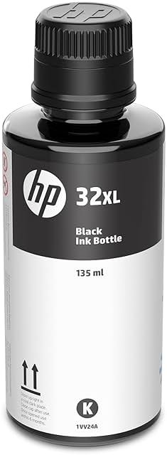 HP 32XL | Ink Bottle | Black | Up to 6000 Pages per Bottle| Works Smart Tank Plus 651 and Smart Tank Plus 551 | 1VV24AN | Packaging May Vary - Product Image